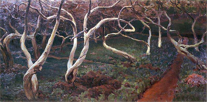 Ferdynand Ruszczyc Alte Apfelbaume Spain oil painting art